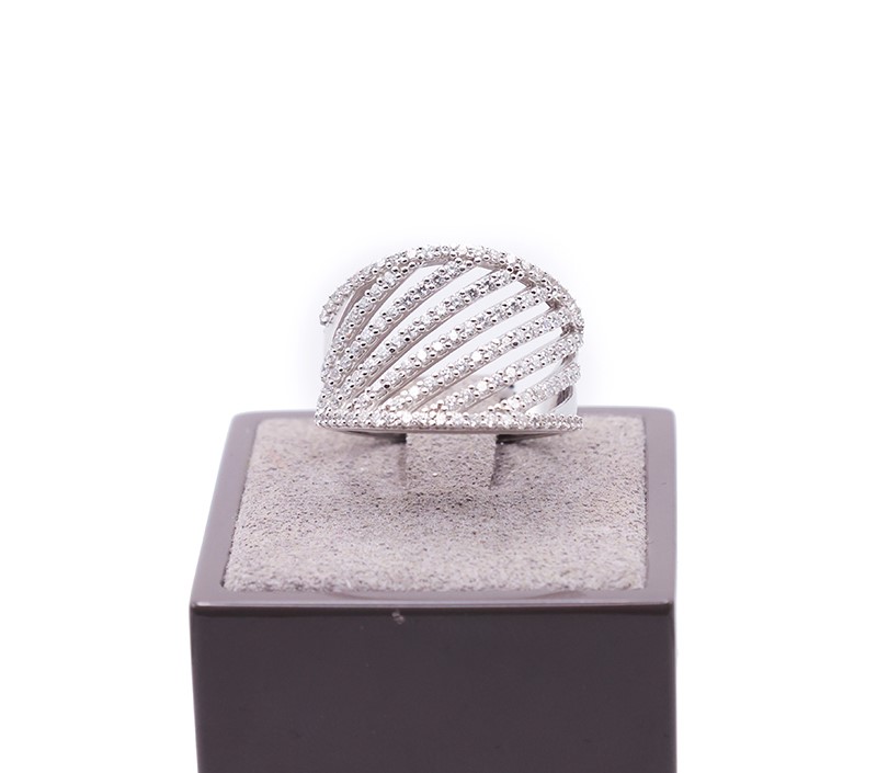 Anello Fascia Zirconi