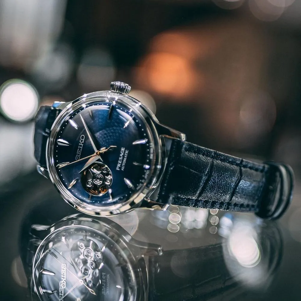 Chiusura deployante cinturino pelle Seiko Presage