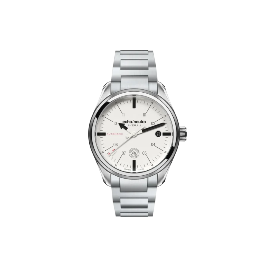 Echo/Neutra Averau 39 3H Bianco Full lume Bracciale Acciaio