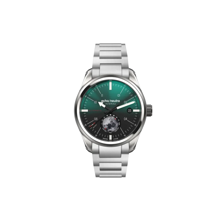 Echo/Neutra Averau 39 Big Moon Green Degradè Bracciale Acciaio