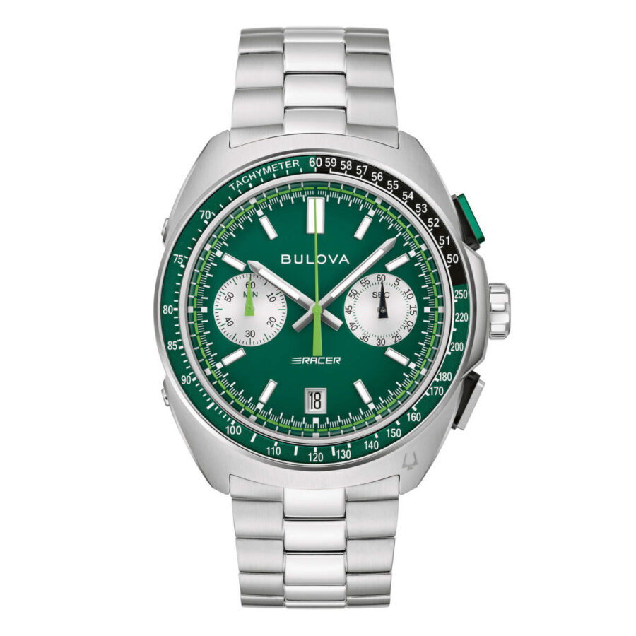 Bulova Racer Chronograph 98B468 orologio cronografo verde