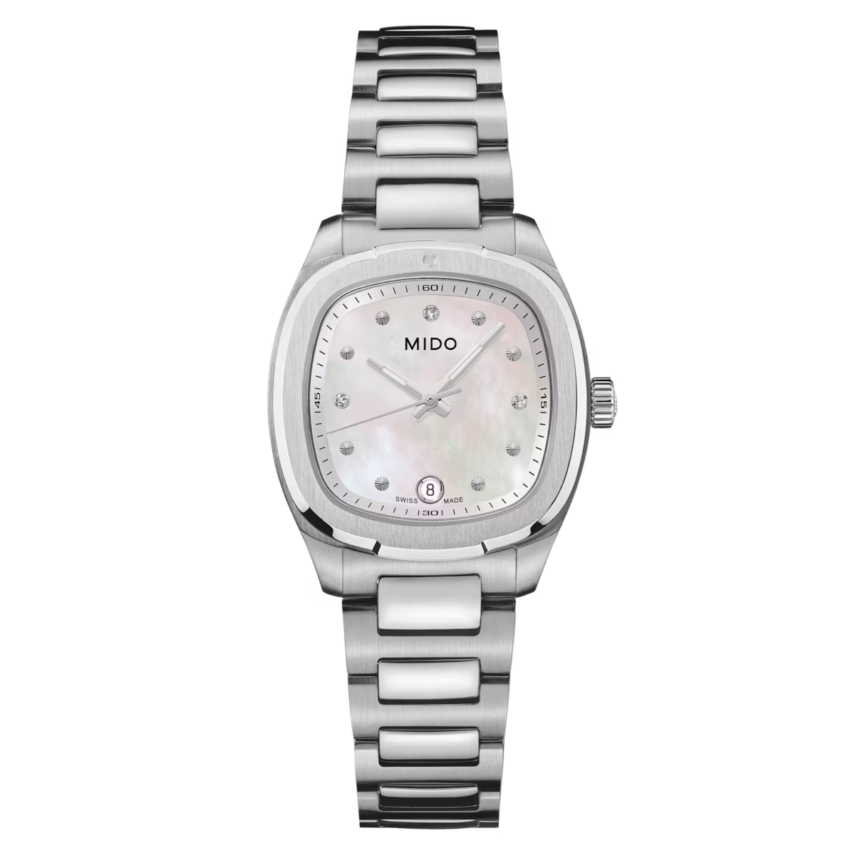 Mido Multifort TV 28 M0491101111600 orologio madreperla e diamanti